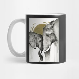 watercolor elephant Mug